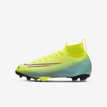 Nike Jr. Mercurial Superfly 7 Elite MDS FG - Nagyobb Gyerek Focicipő - Citrom/Fekete